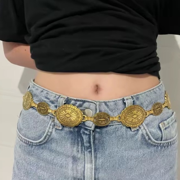 Vintage Retro Gold Chain Belt main image 7